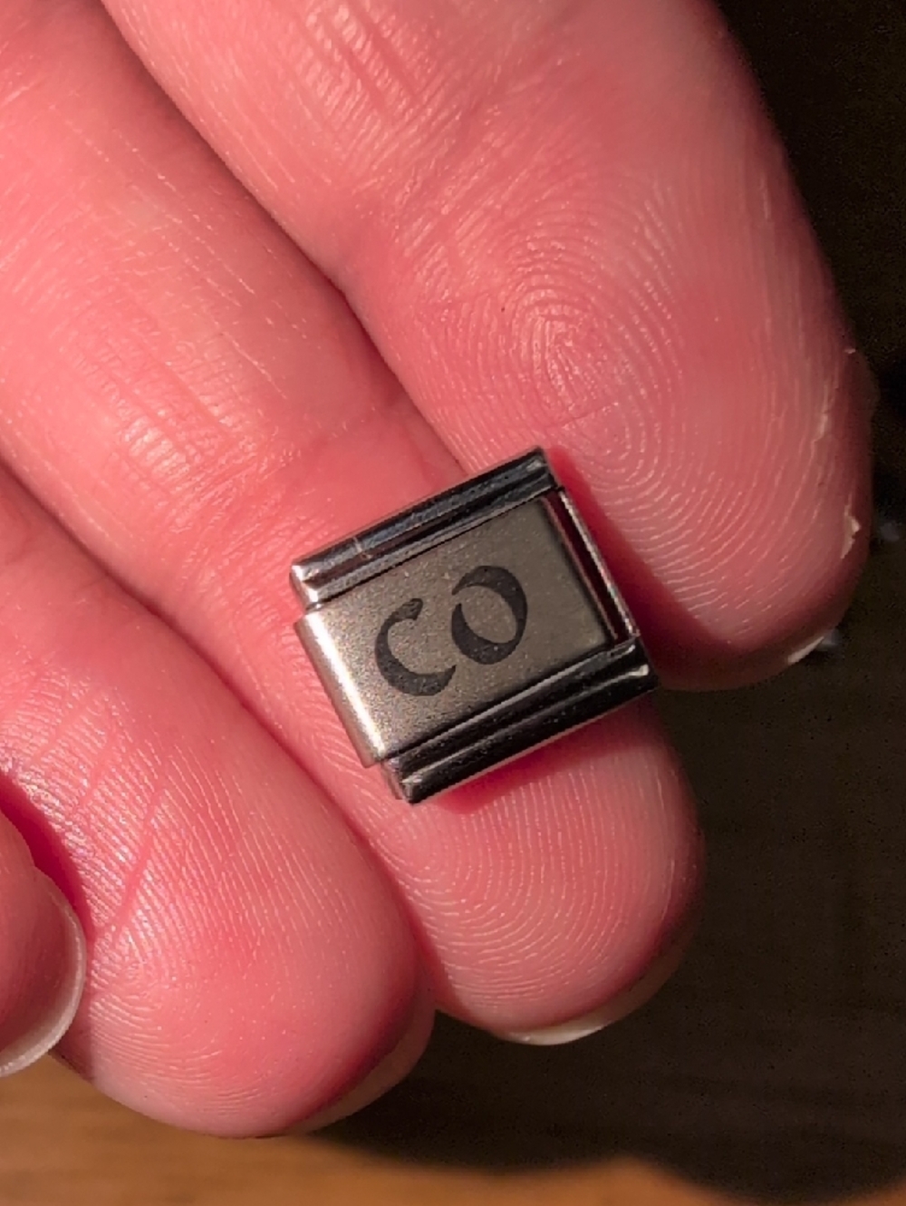 ❤️‍🔥10/$10❤️‍🔥 'CO' Silver Italian Charm Link Colorado State